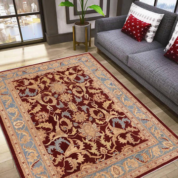 handmade Traditional Kafkaz Chobi Ziegler Red Blue Hand Knotted RECTANGLE 100% WOOL area rug 10 x 14